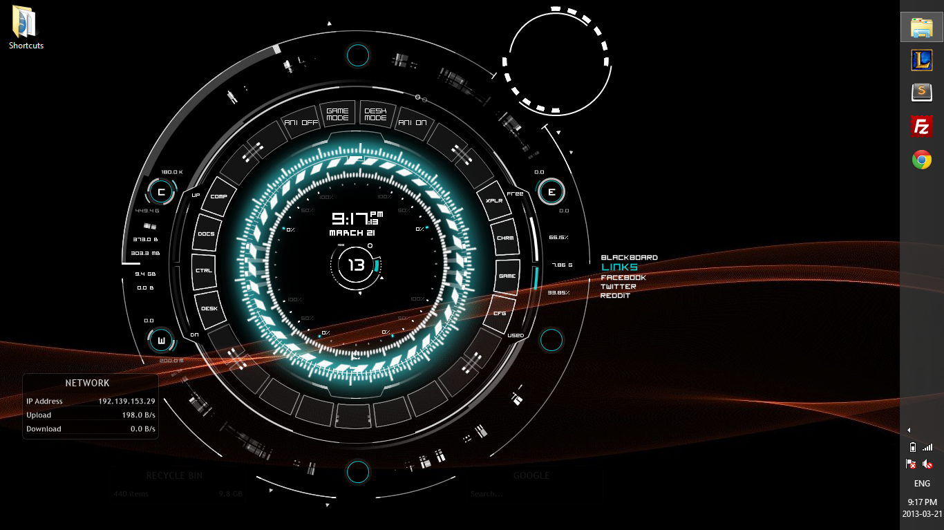 Tech-a Rainmeter Skin