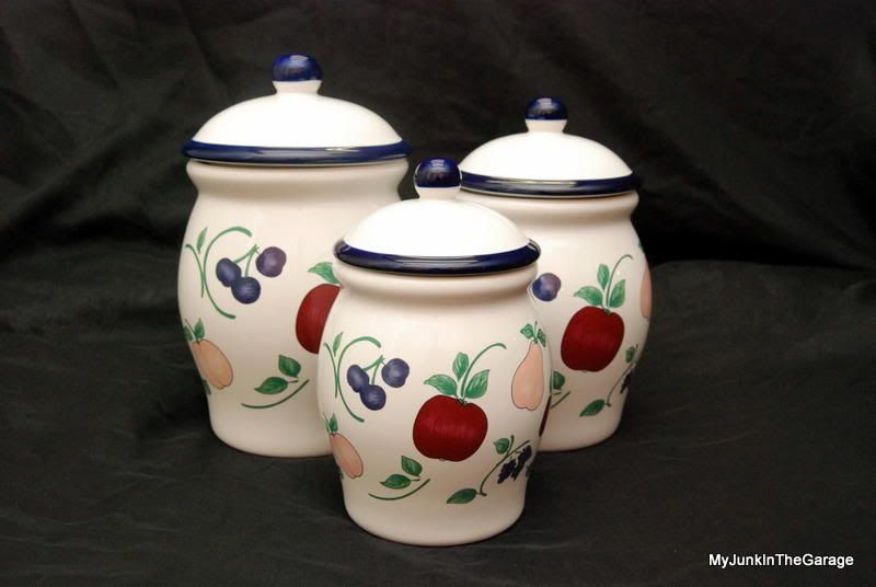 Princess House Orchard Medley Canister Set eBay