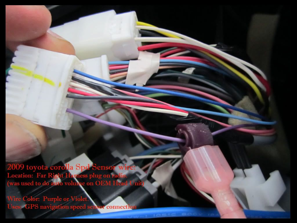 toyota speed sensor wire color #5