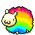 Running Rainbow Sheep
