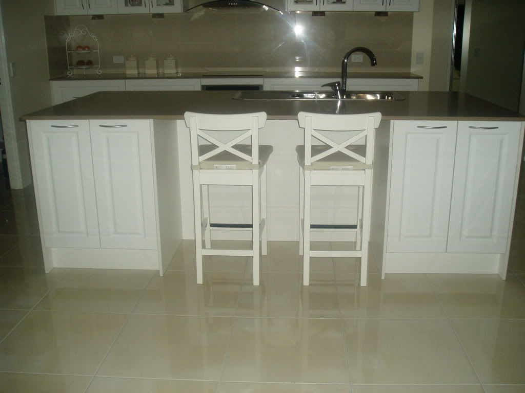 Width of Kitchen Island bench and cupboards