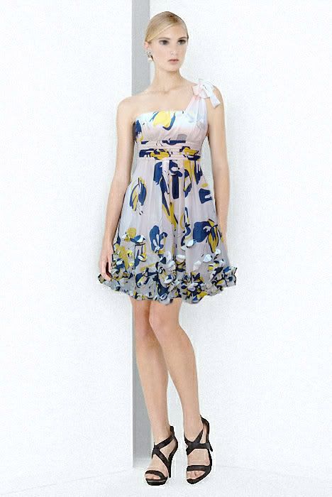 BCBG MAXAZRIA floral printed silk&cotton dress for $122 -shopyop