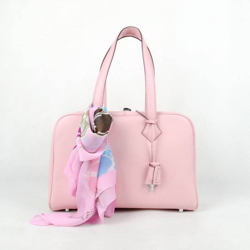 HERMES pink sash cow leather bag for $275 -shopyop