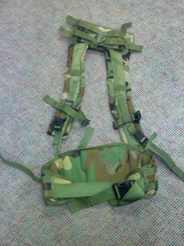 molle shoulder straps and kidney belt for treestand / for sale