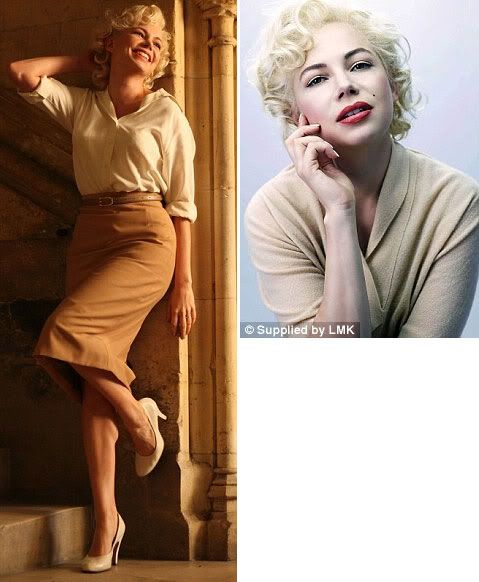 Michelle Williams as Marilynd Monroe